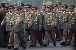 DPRK Senior Military Officials ‘decorated like Christmas trees’